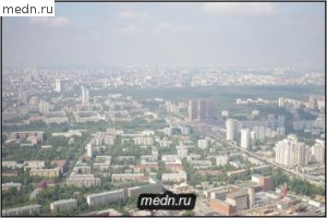 Вид на Москву с Останкинской башни