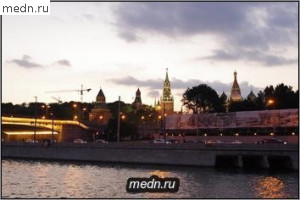 Ночная набережная Москва - реки