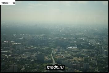 Москва с Останкинской башни
